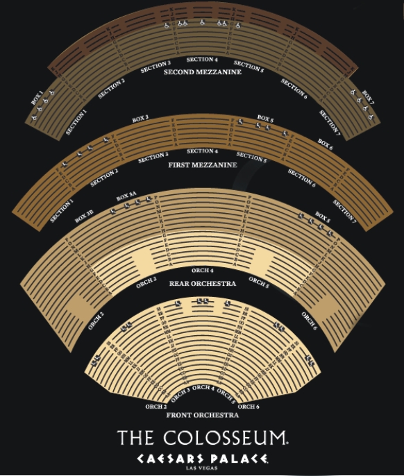 The Colosseum At Caesars Windsor Seating Chart